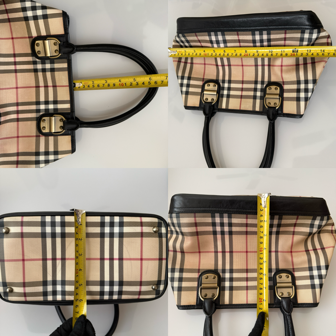 Burberry nova check tote bag authentic with COA
