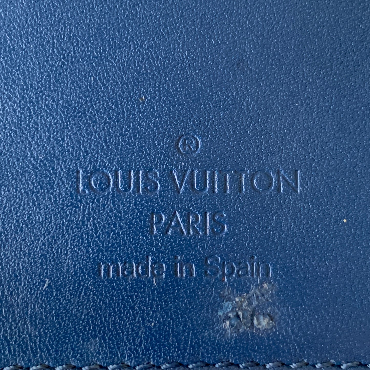 Louis Vuitton damier Blue leather brazza wallet CA0134 authentic with COA 3.8x