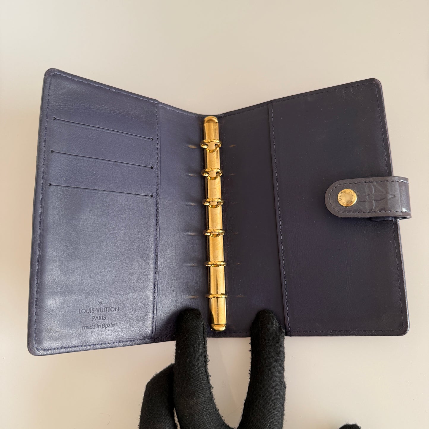 Louis Vuitton Vernis patent leather monogram agenda unisex PM authentic with COA