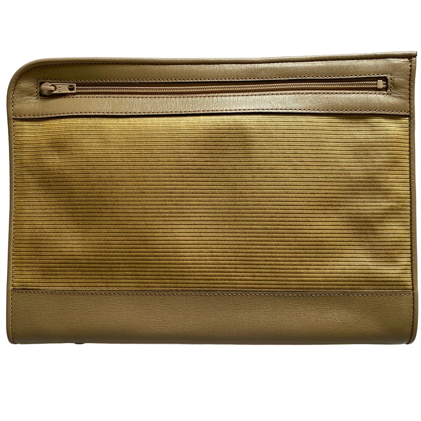 Yves Saint Laurent rare vintage YSL logo large clutch bag pouch  Authentic with COA 13x9.3