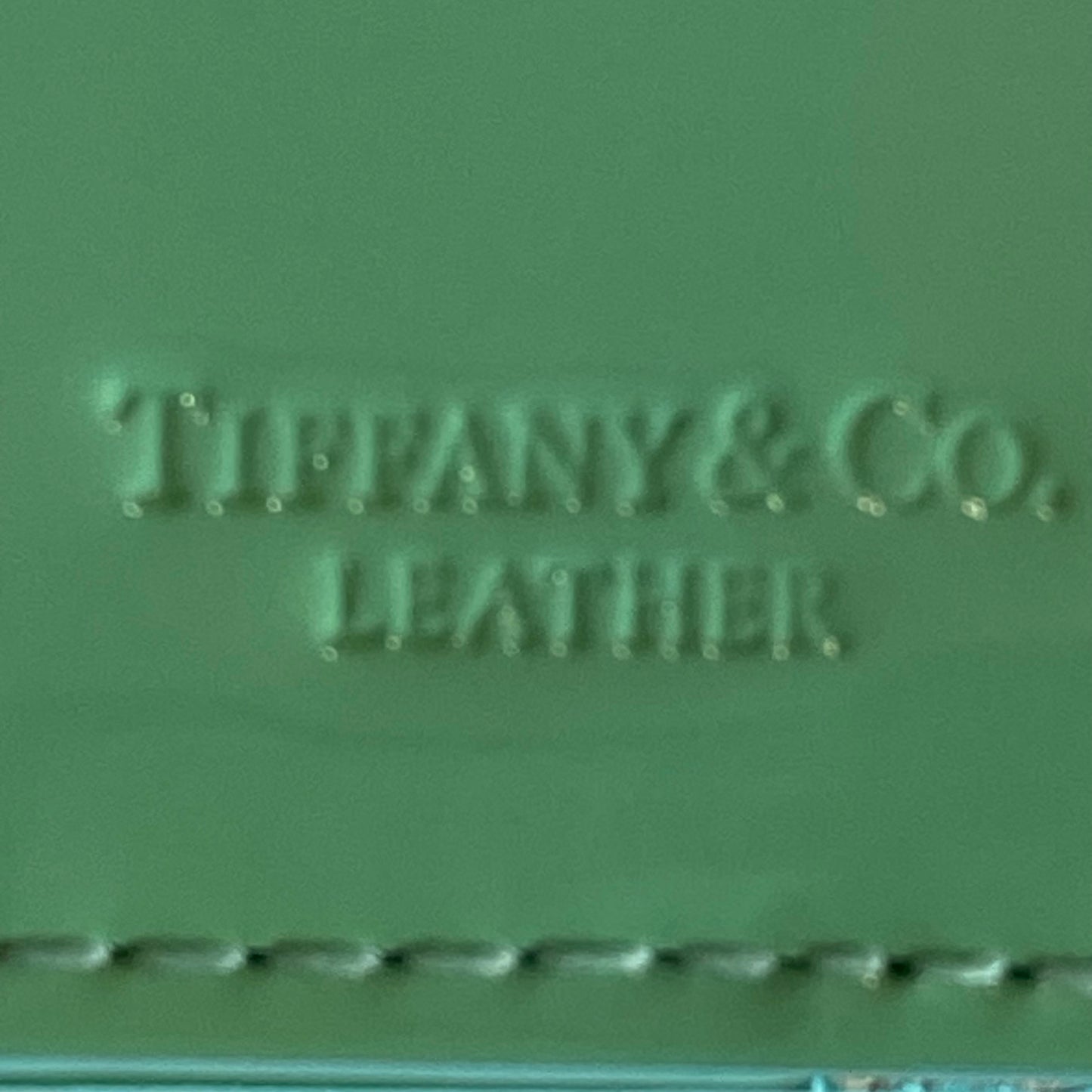 Tiffany&Co. rare blue leather passport holder authentic with coa