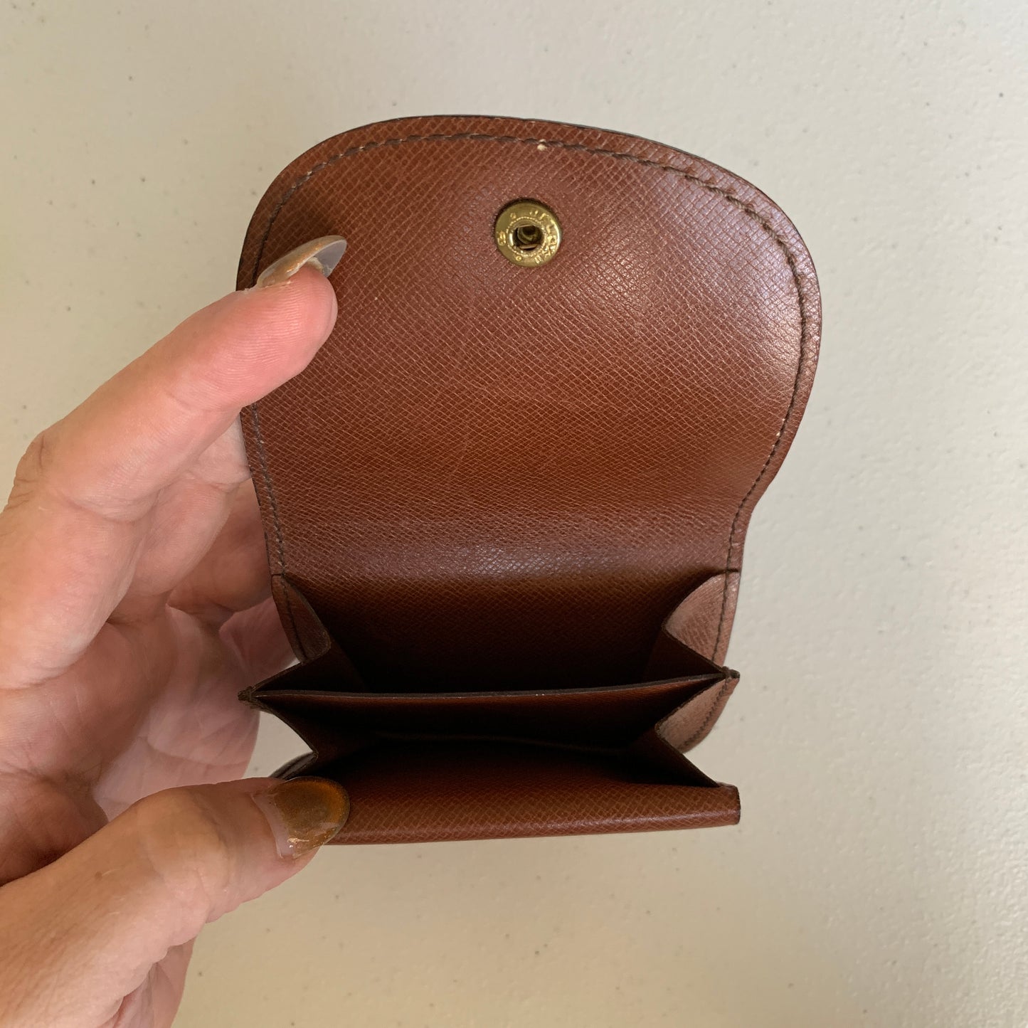 Louis Vuitton monogram coin pouch 873 CT Authentic with COA