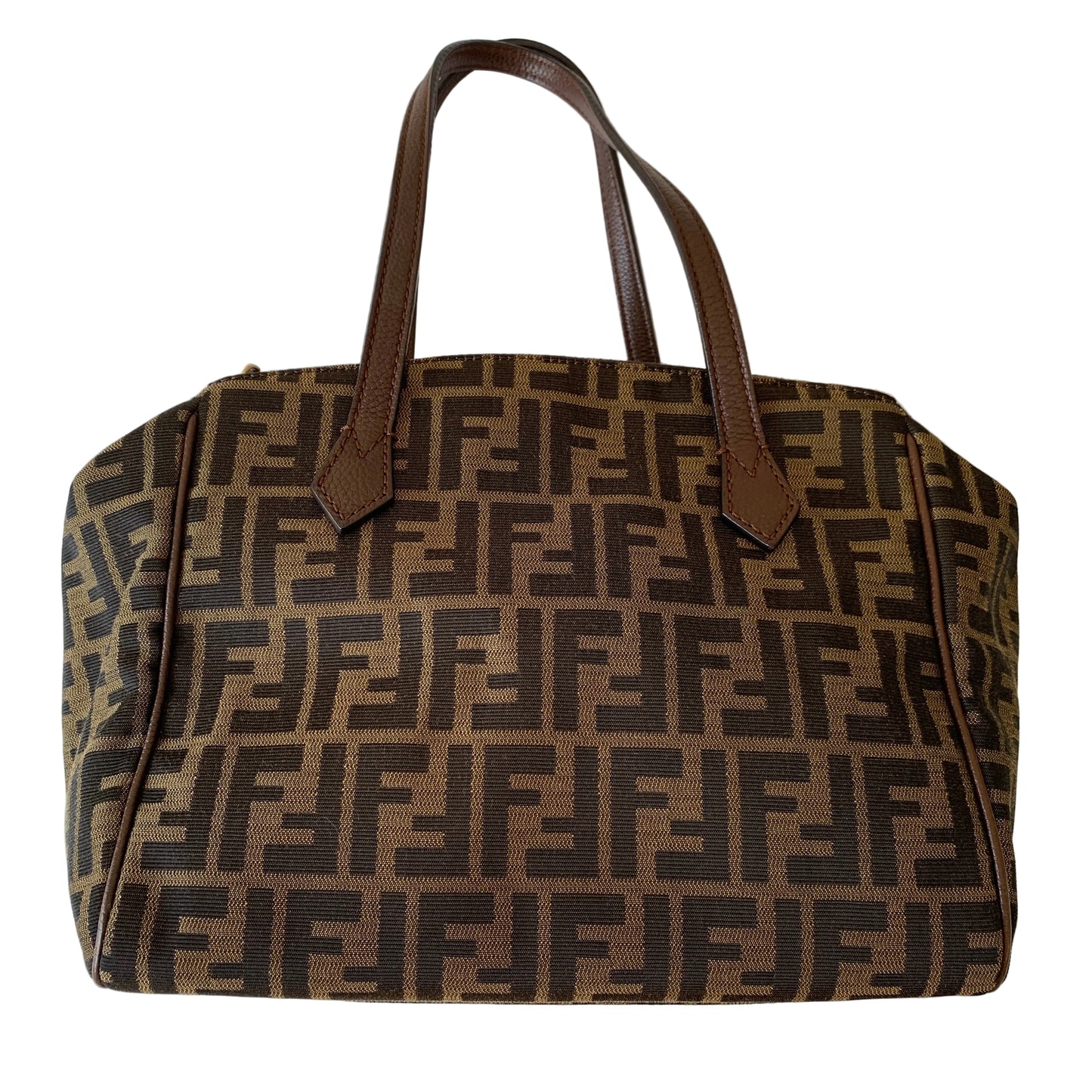 Fendi women’s zucca monogram shoulder bag Authentic with COA