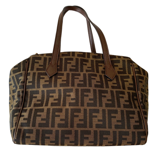 Fendi women’s zucca monogram shoulder bag Authentic with COA