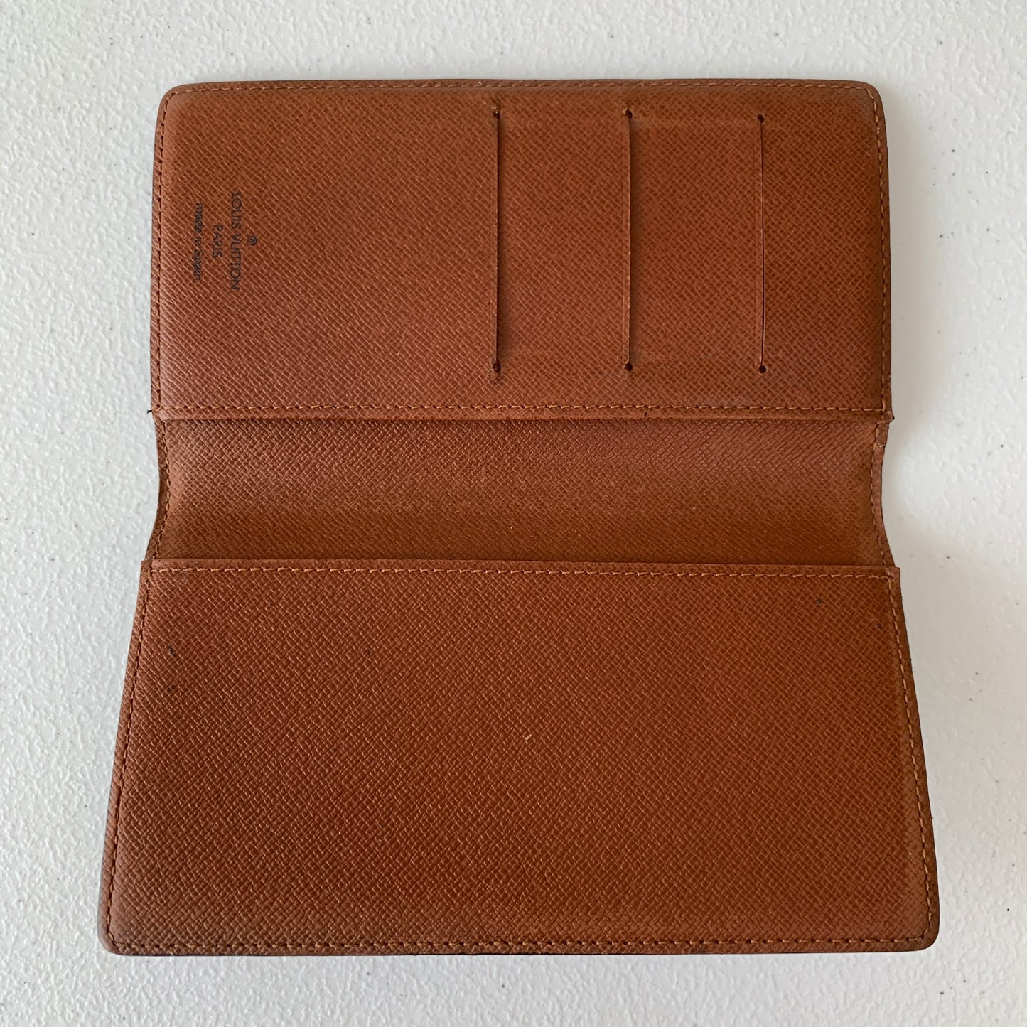 Louis Vuitton monogram bifold card holder wallet unisex ca0062 authentic with COA