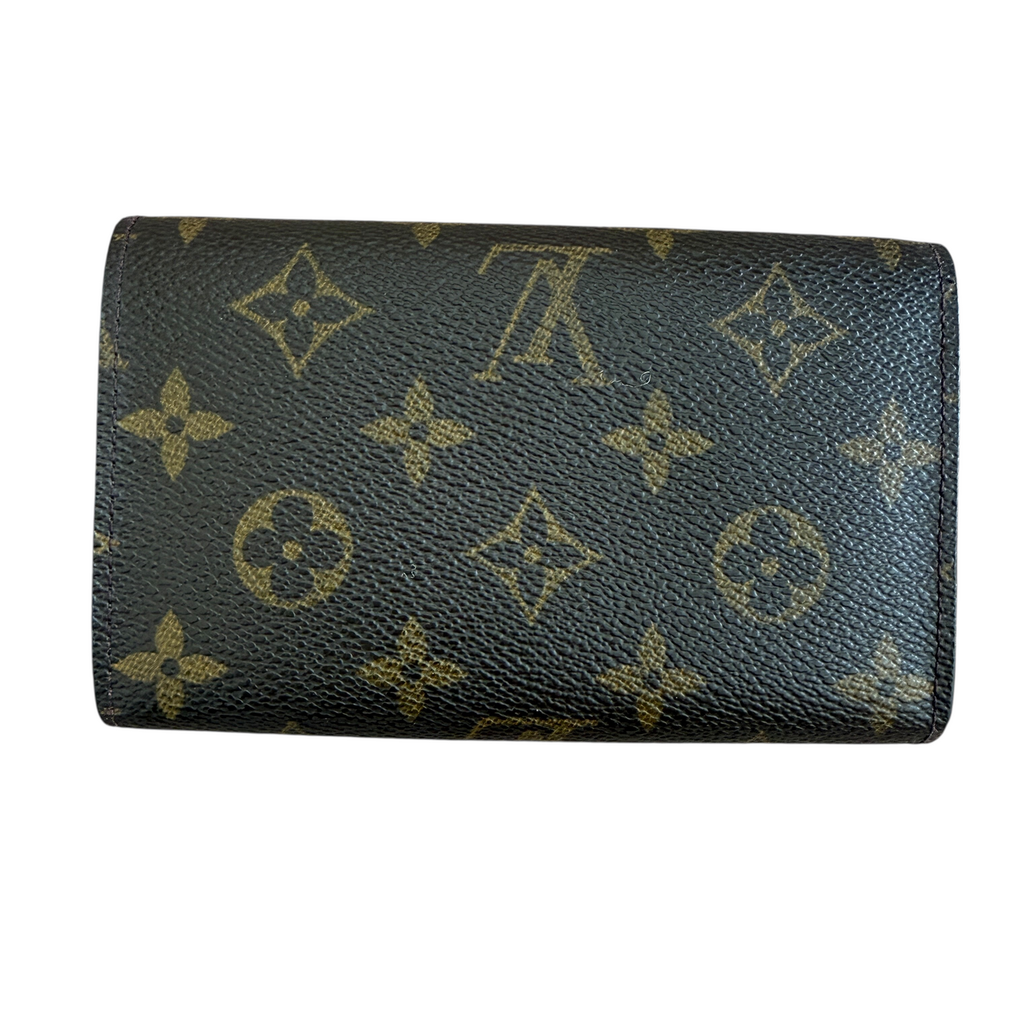 Louis Vuitton monogram compact canvas and leather wallet authentic with COA RA1010