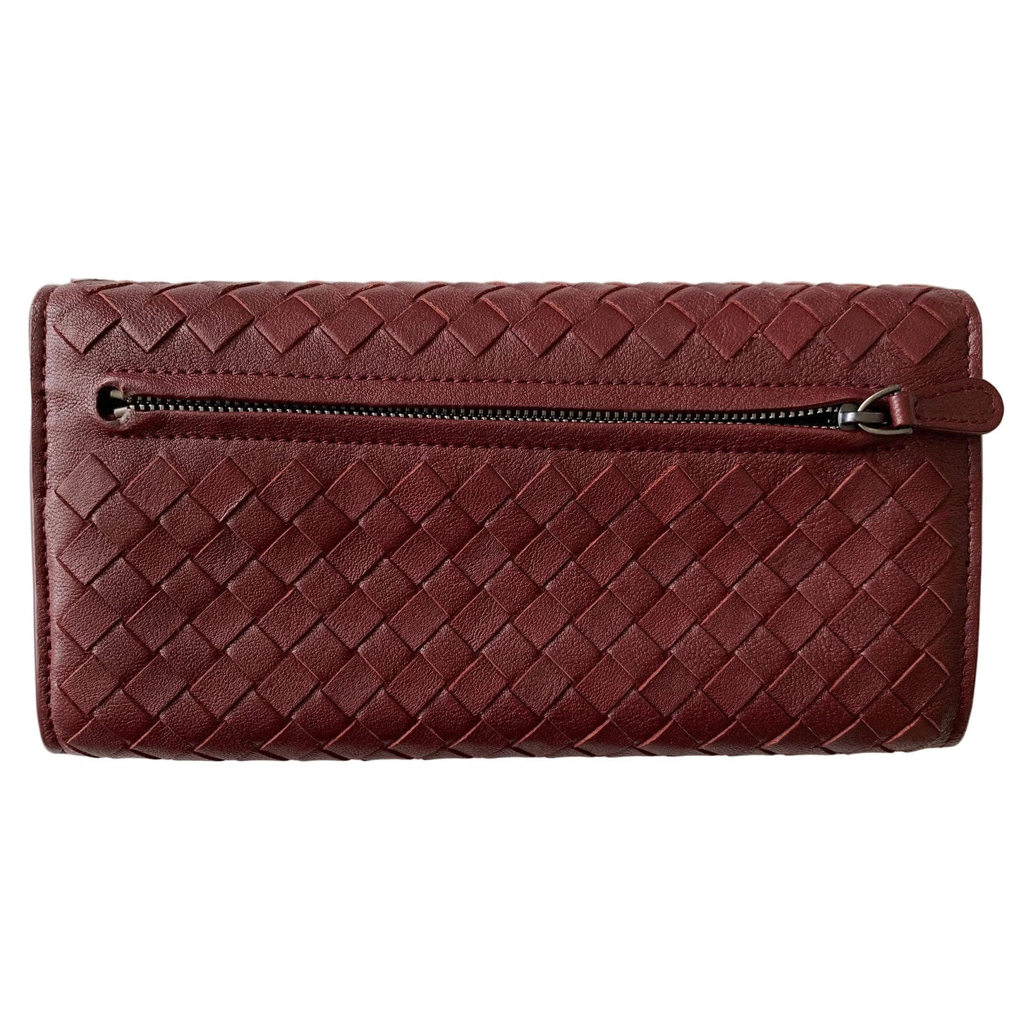 Bottega Veneta intrecciata leather long wallet Authentic with COA box and dusty