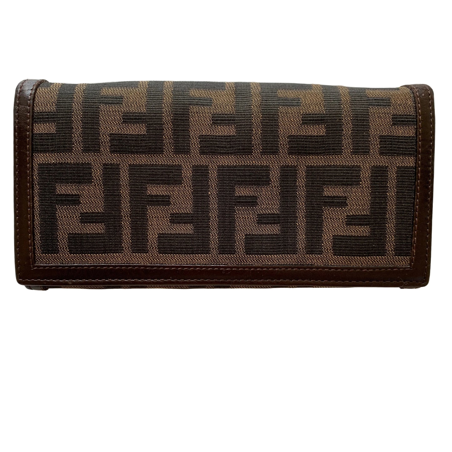 Fendi women’s zucca monogram long Wallet authentic with COA
