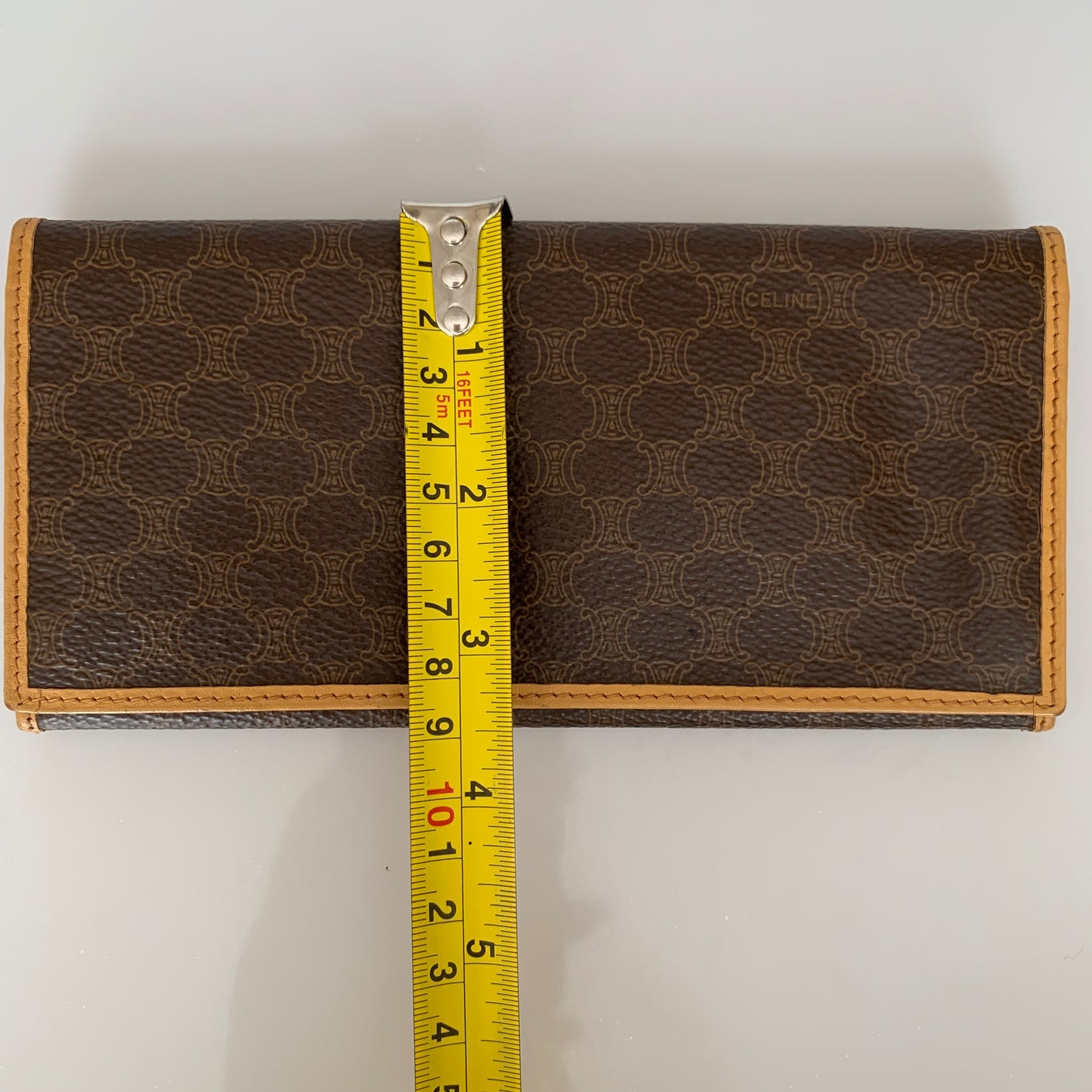 Celine macadam long leather wallet authentic with COA