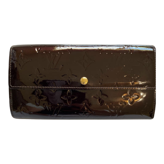 Louis Vuitton monogram TH2038 vernis long wallet Authentic with COA