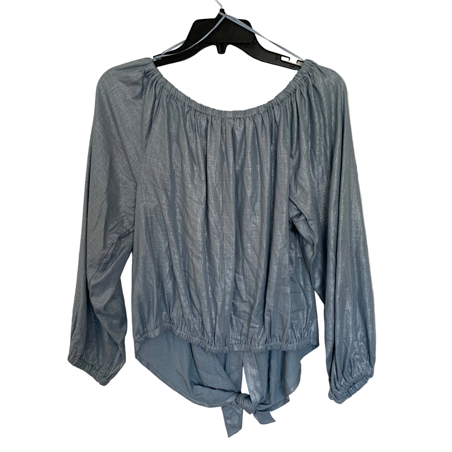 Vince Camuto Womens NWT Blue shimmer blouse size XS