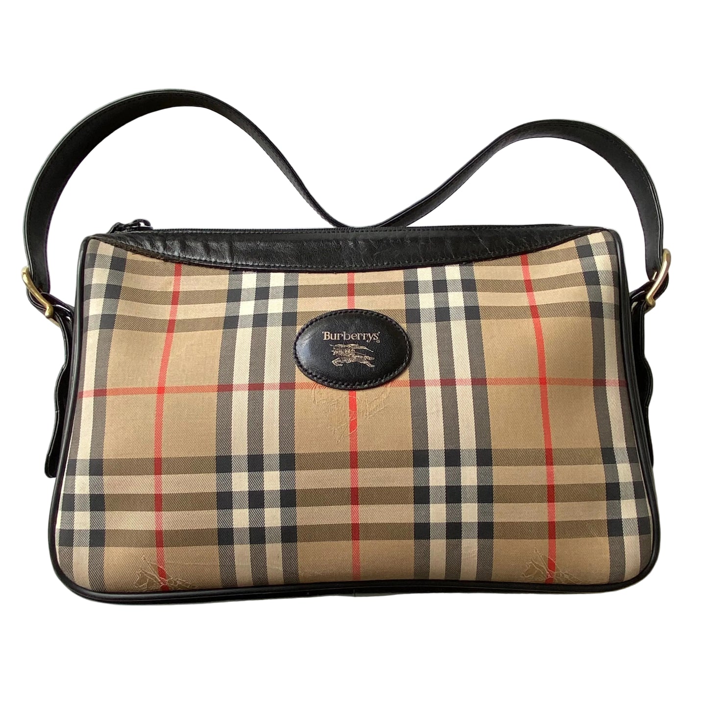Burberry vintage classic check shoulder bag Authentic with COA 12x8.3x3.6