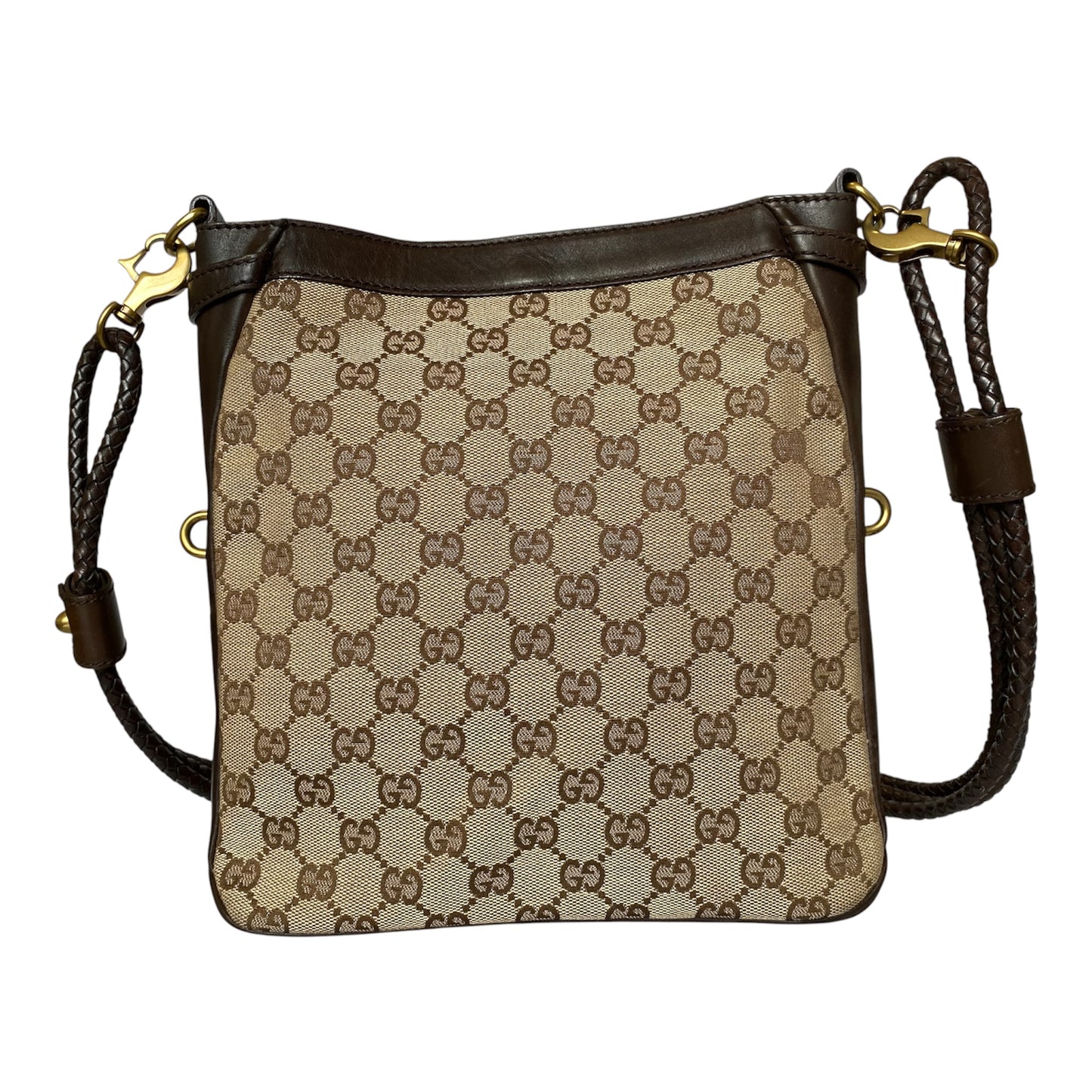 Gucci monogram 2 way crossbody shoulder bag Authentic with COA