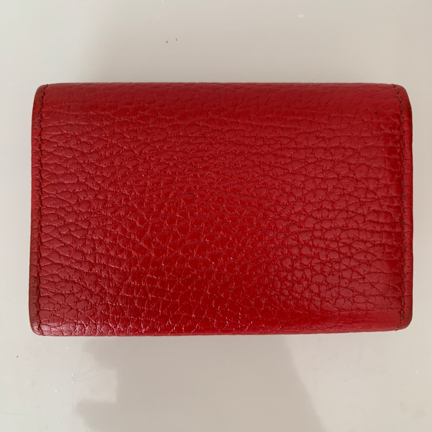 Gucci GG marmont red leather 6 ring Keyholder authentic with COA