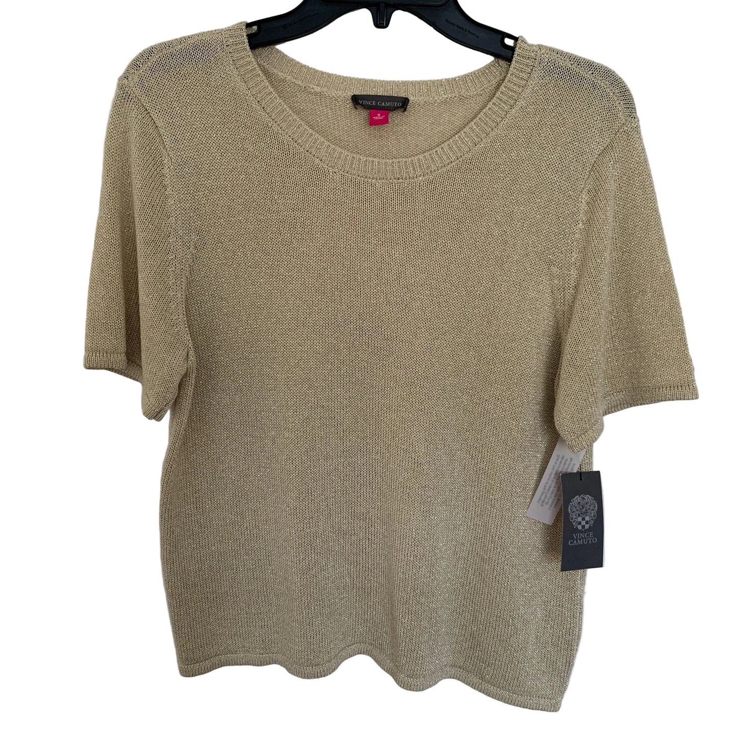 Vince Camuto Womens NWT light gold sweater t-shirt size small