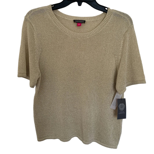 Vince Camuto Womens NWT light gold sweater t-shirt size small