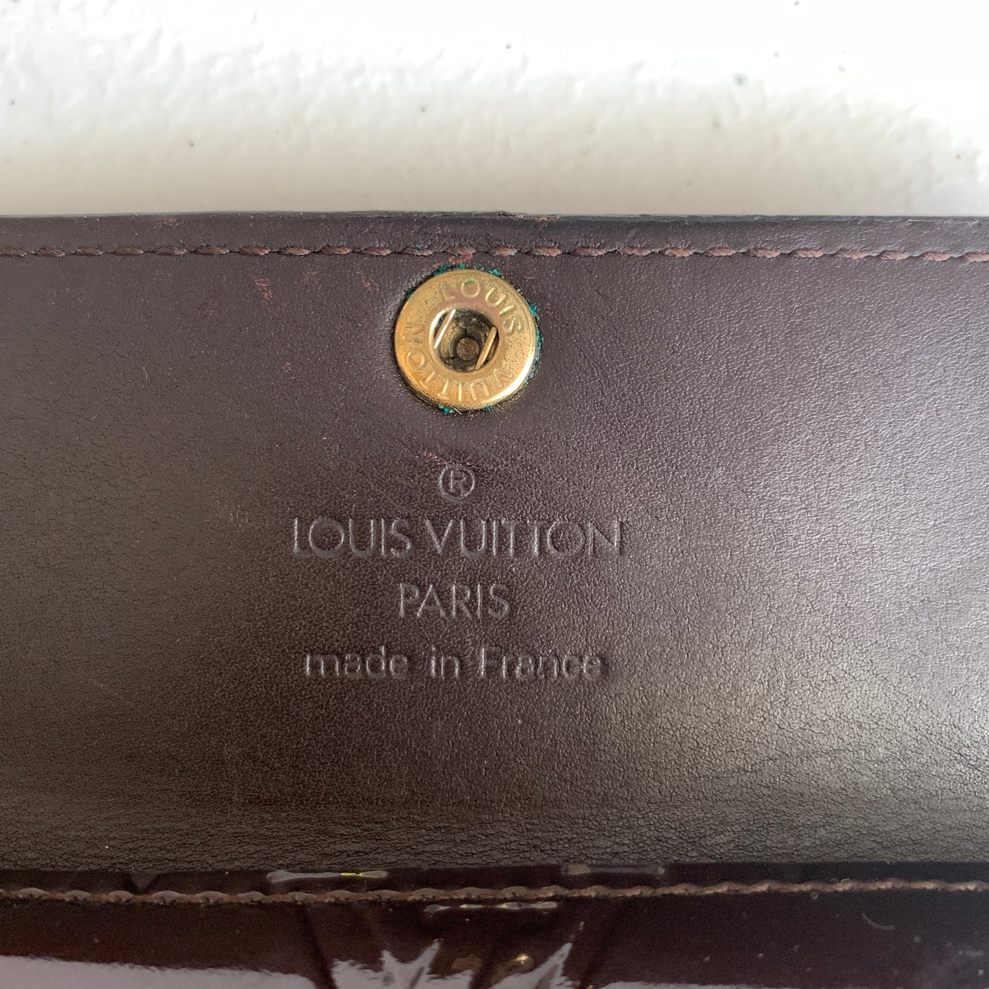 Louis Vuitton monogram Vernis card holder BJ3001 Authentic with COA