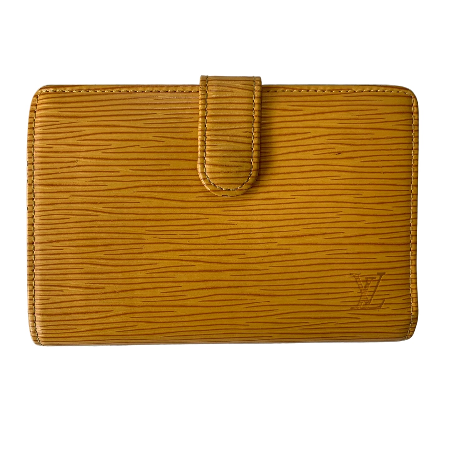 Louis Vuitton women's yellow epi leather Wallet m1010 authentic with COA