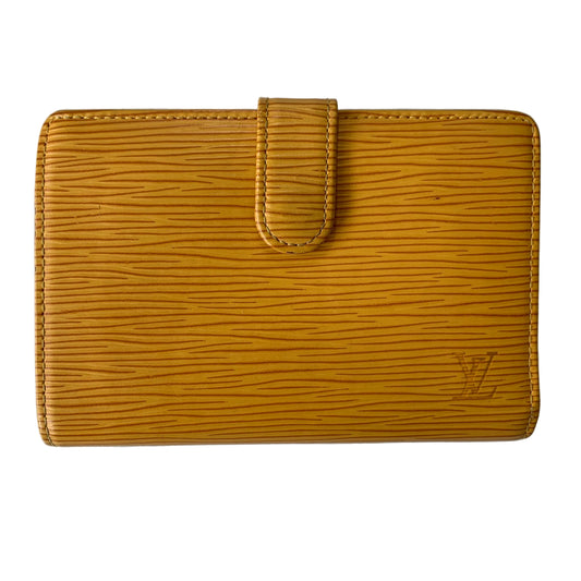 Louis Vuitton women's yellow epi leather Wallet m1010 authentic with COA