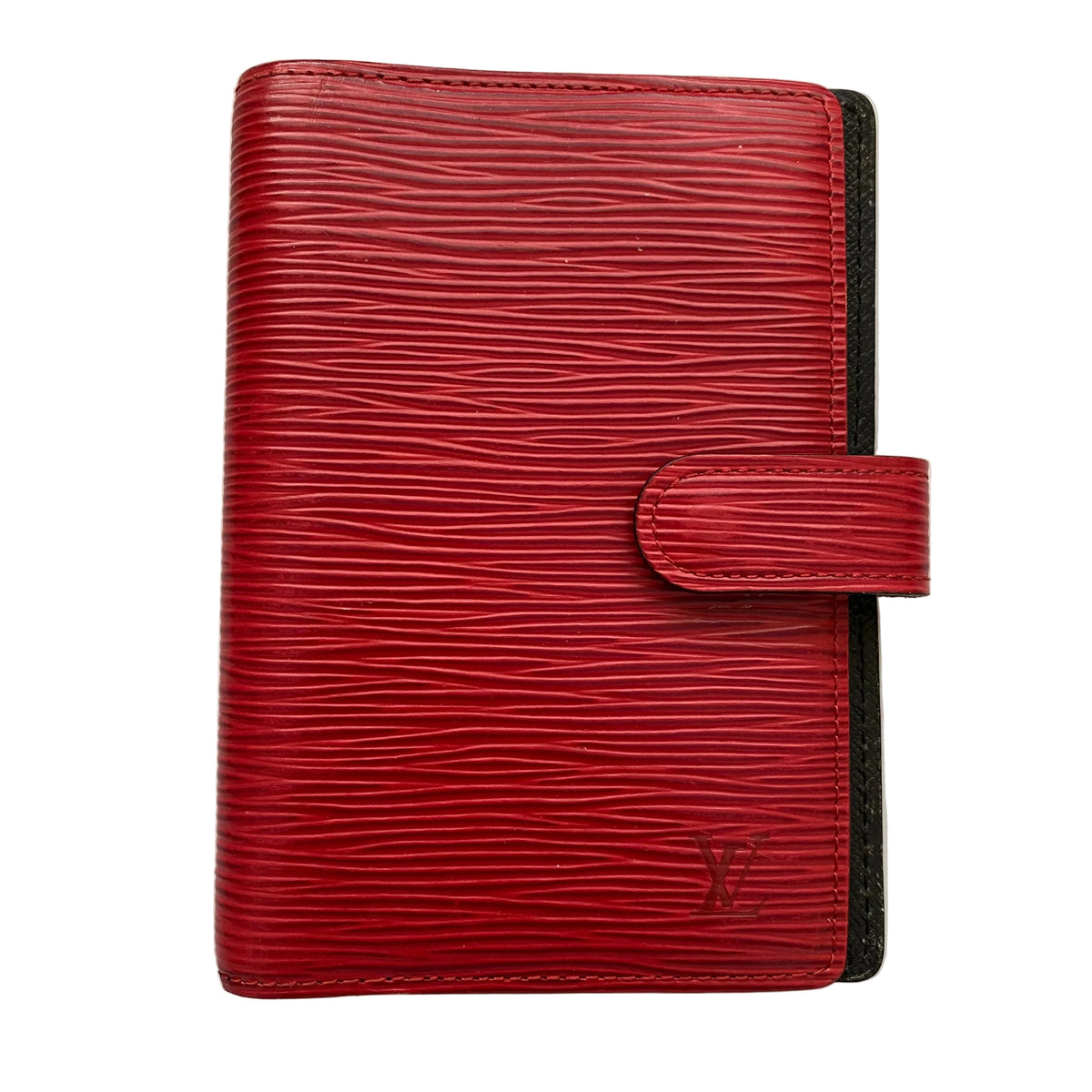 Louis Vuitton red Epi leather agenda CA1906 Authentic with COA 5.6x4.2