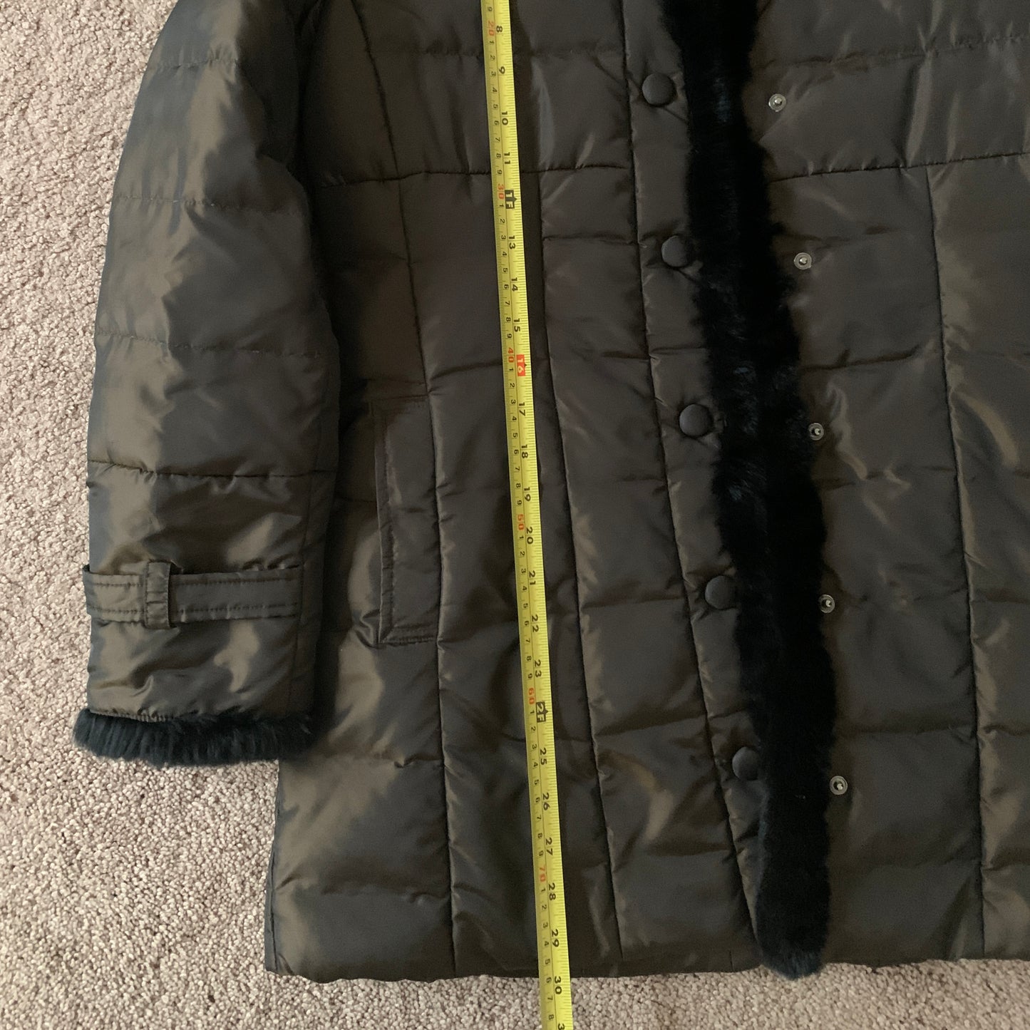 Authentic Max Mara weekend women’s down jacket with lapin fur trimmings