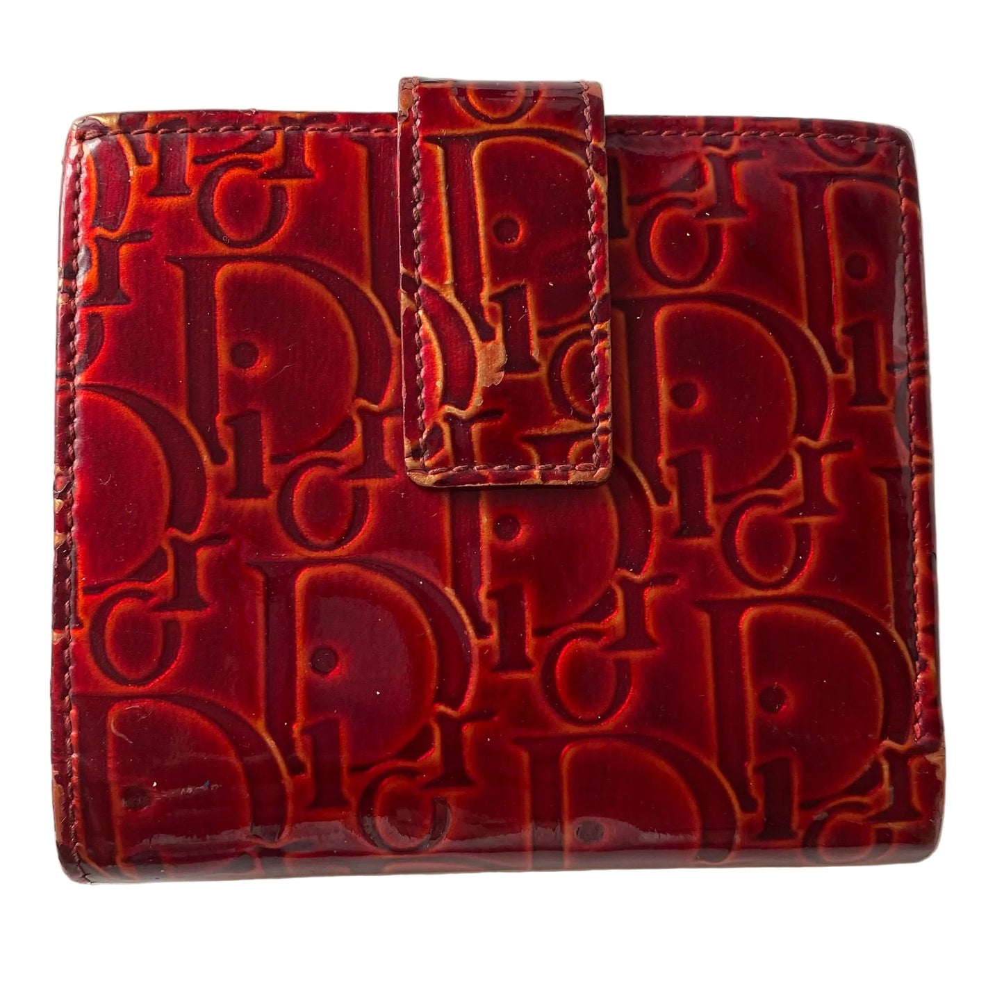 Christian Dior logo leather wallet authentic with coa