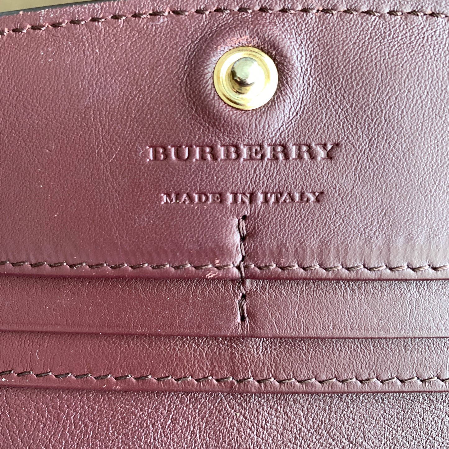 Burberry check long wallet Authentic with COA