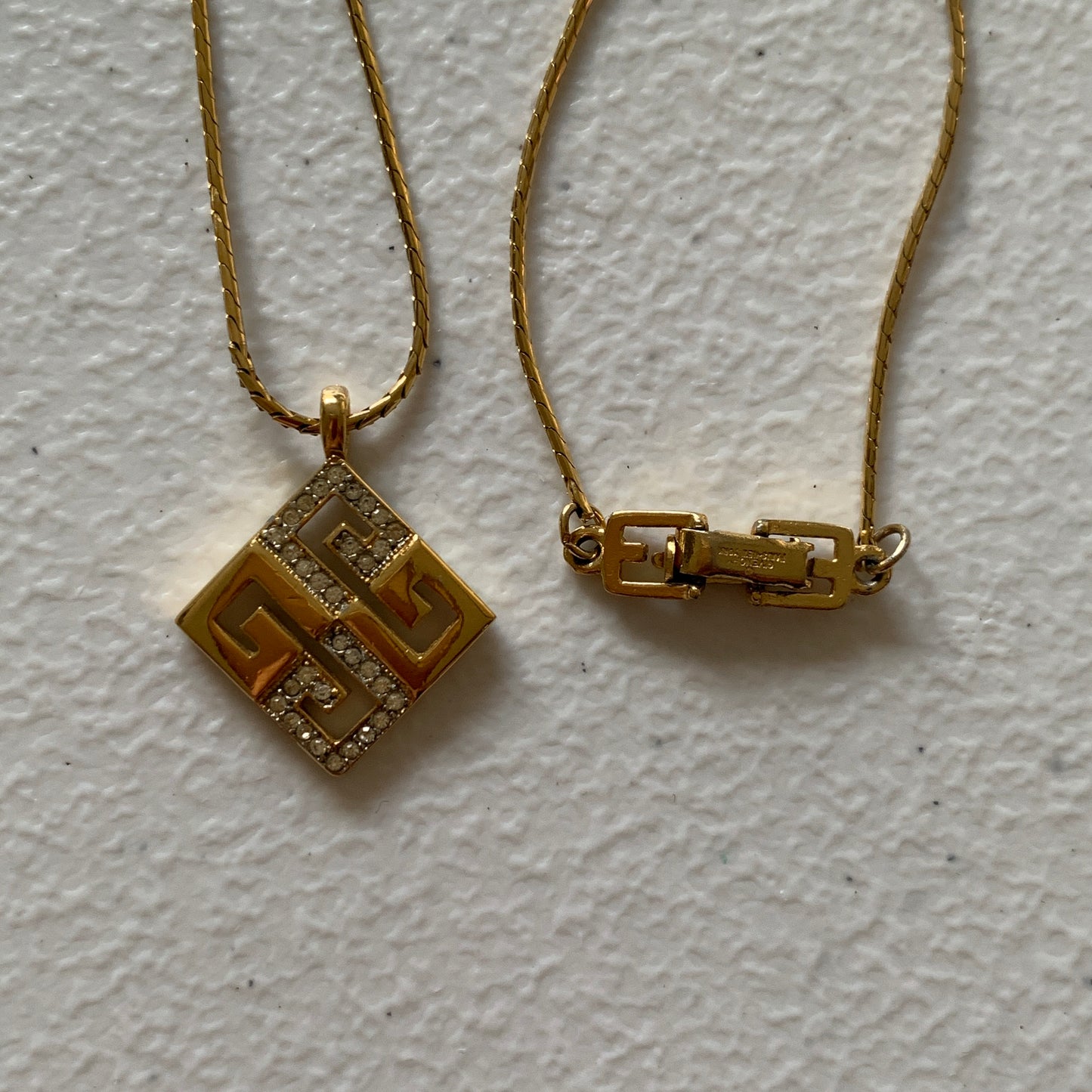 Givenchy 4G logo gold plated necklace Authentic with COA
