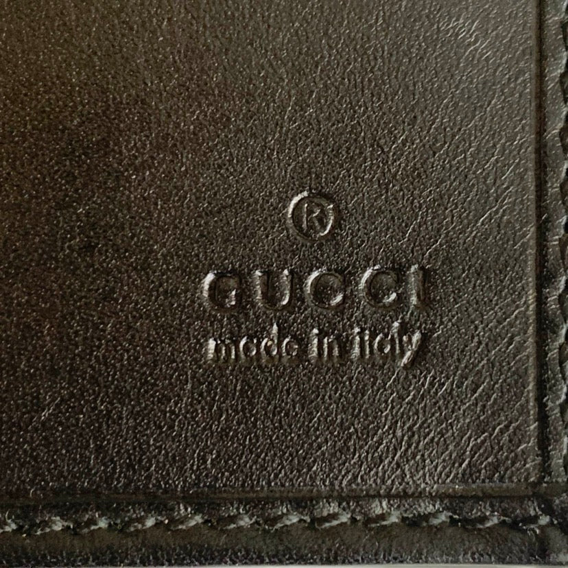 Gucci monogram black leather long wallet authentic with COA and box