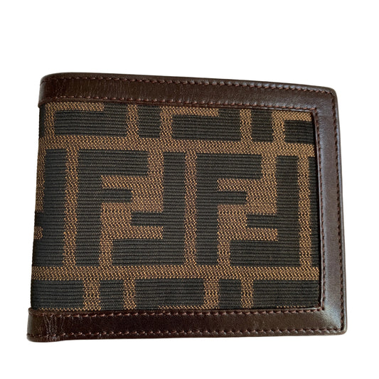 Fendi Zucca monogram Men’s bifold wallet authentic with COA