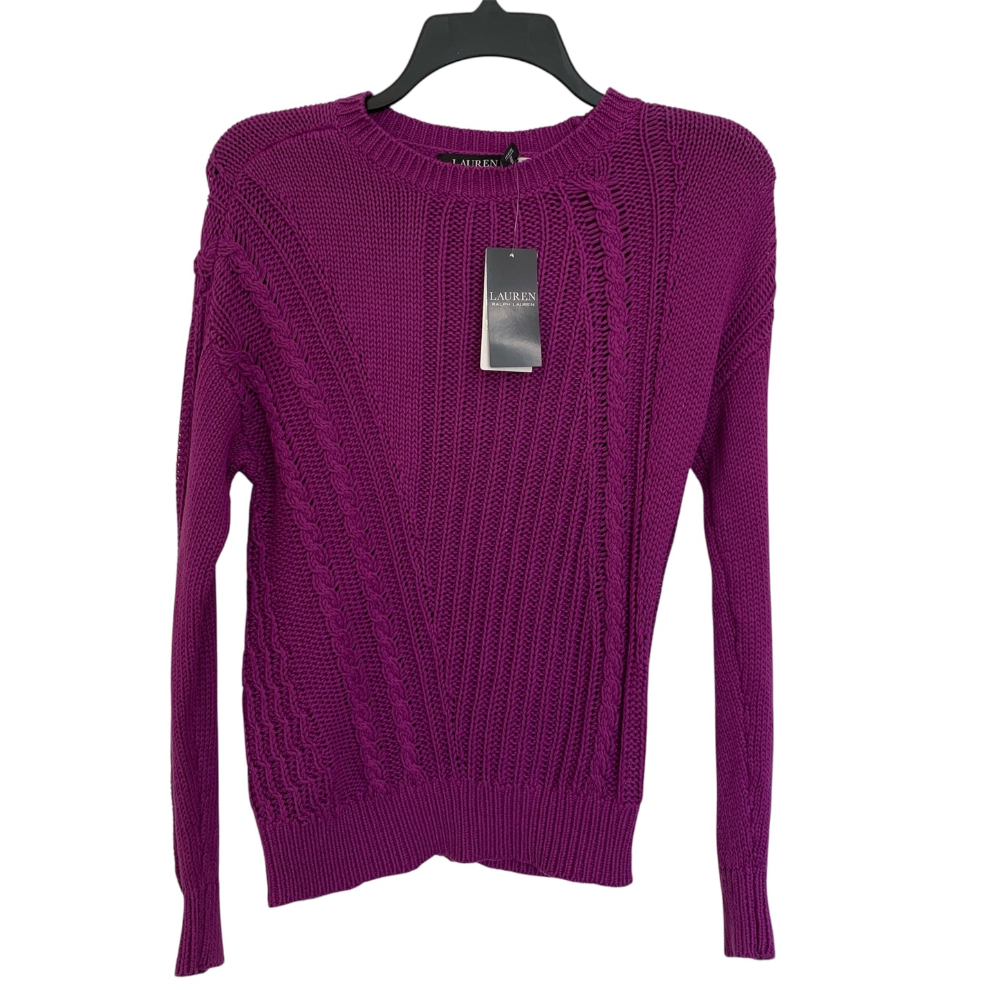 Lauren Ralph Lauren women’s NWT purple long sleeve cotton sweater size XS