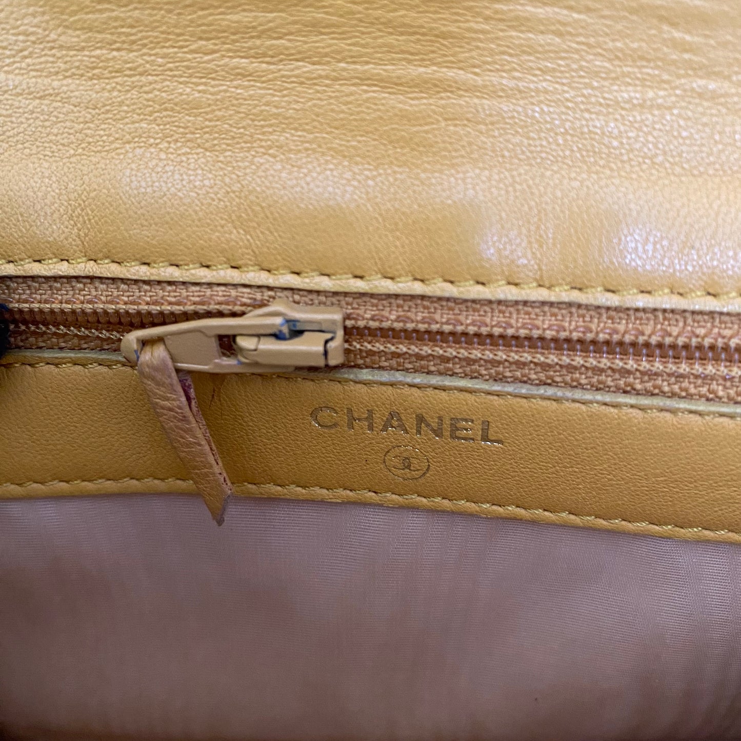 Chanel CC mark yellow leather wallet authentic with coa