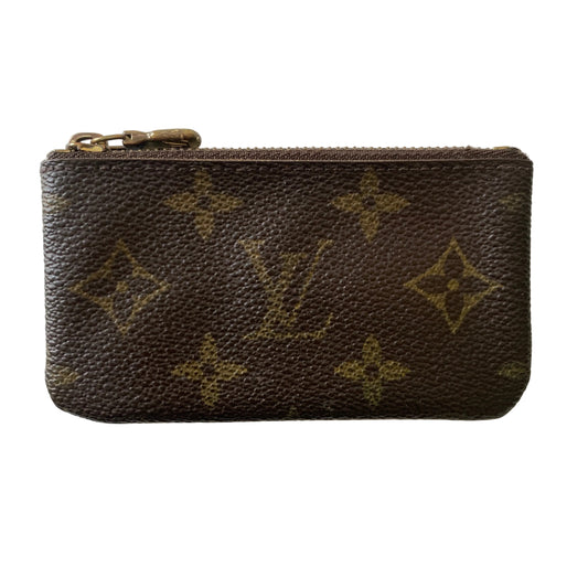 Louis Vuitton monogram Pochette Cles  key coin pouch CA0248 Authentic with COA