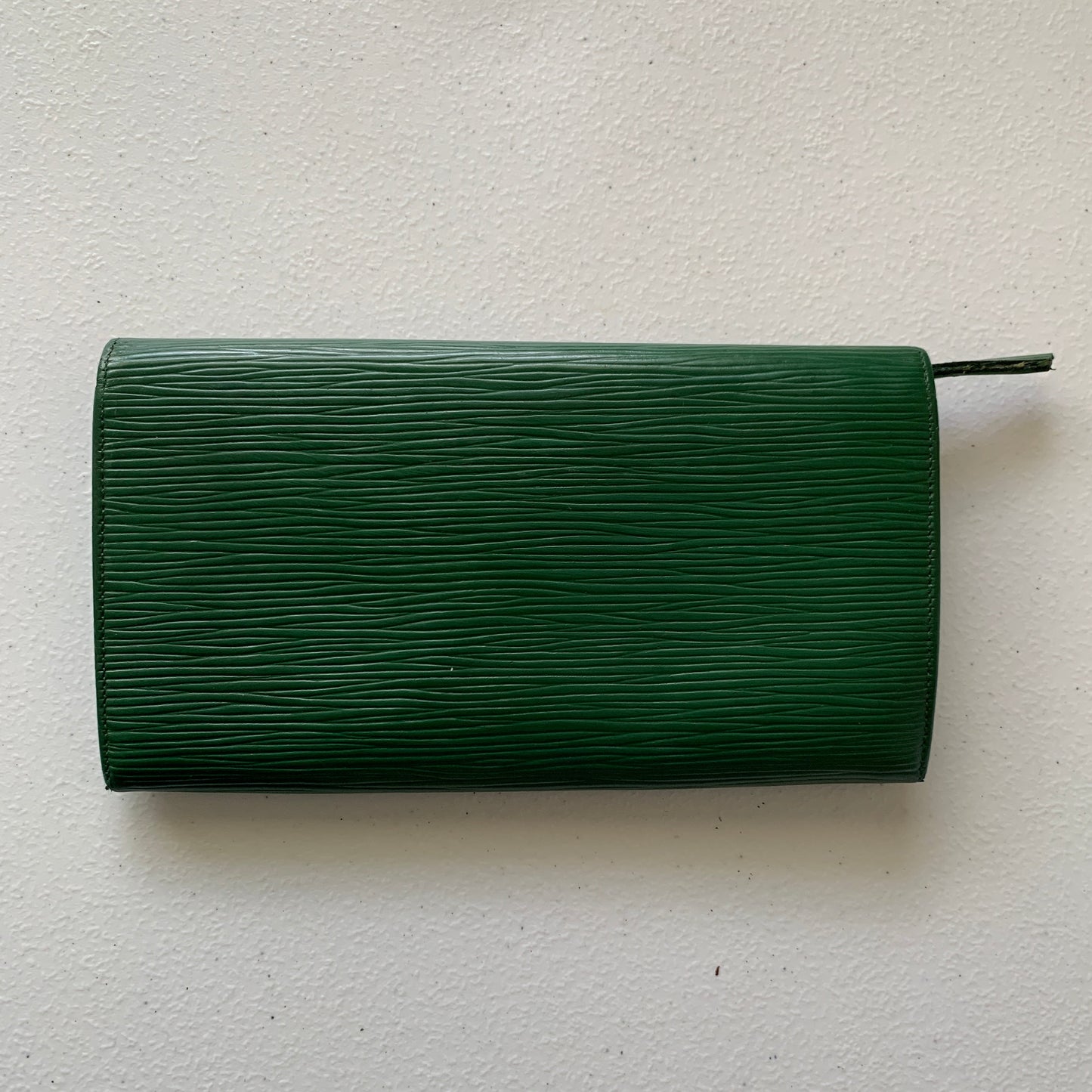 Louis Vuitton green Epi leather long wallet LO0921 Authentic with COA