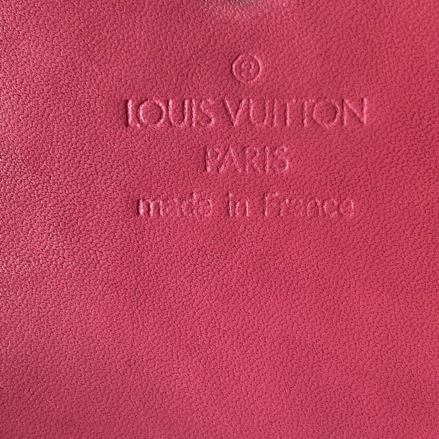 Louis Vuitton pink vernis monogram long wallet Authentic with COA