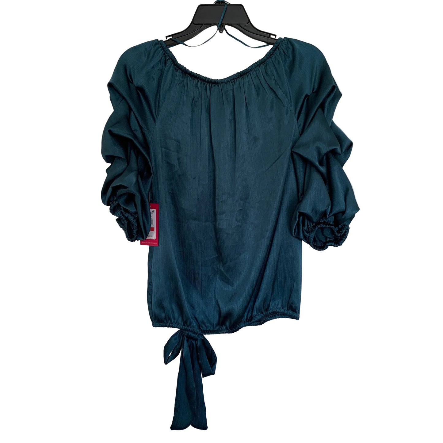 Vince Camuto Womens NWT deep teal blue Blouse size xsmall