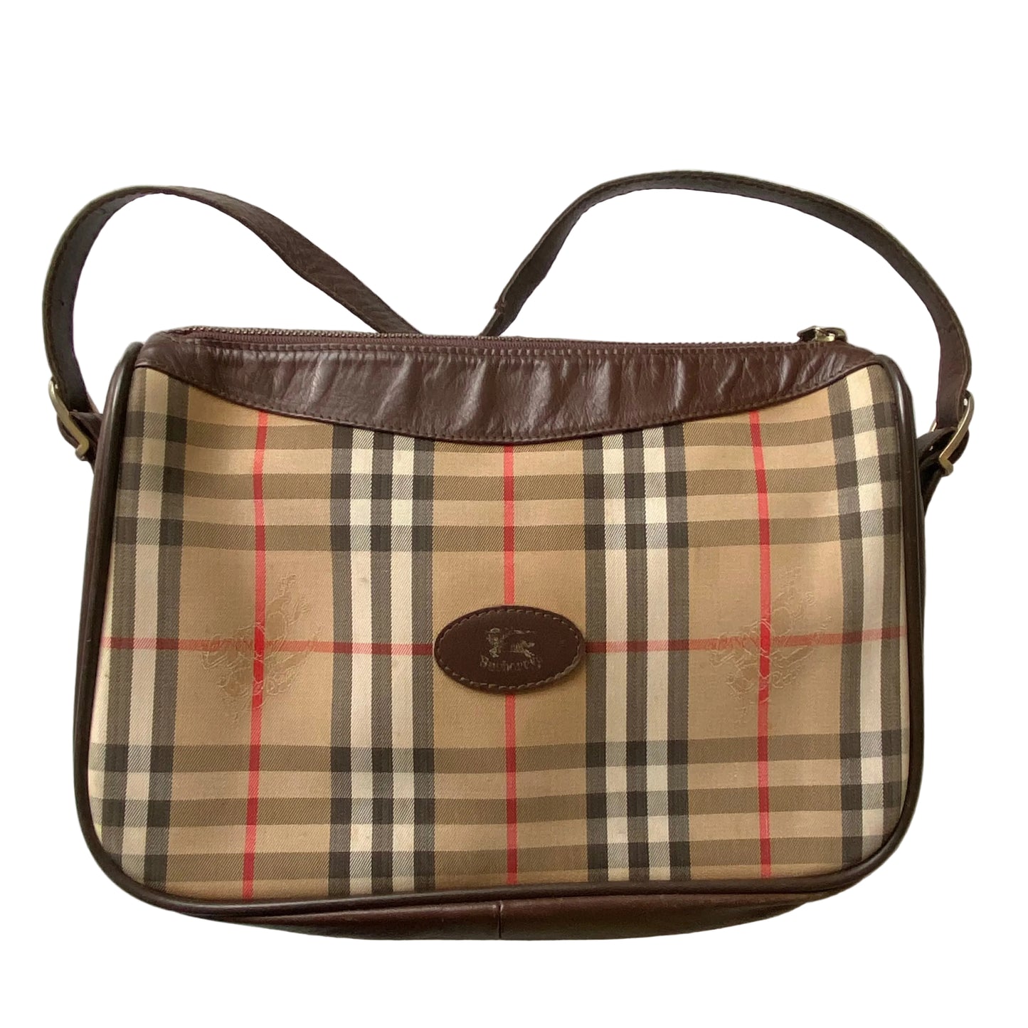 Burberry vintage classic check shoulder bag Authentic with COA 12x9x2.6