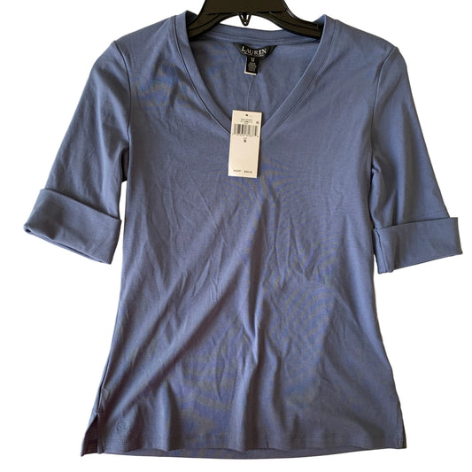 Lauren Ralph Lauren Women’s NWT blue v neck tee shirt size small