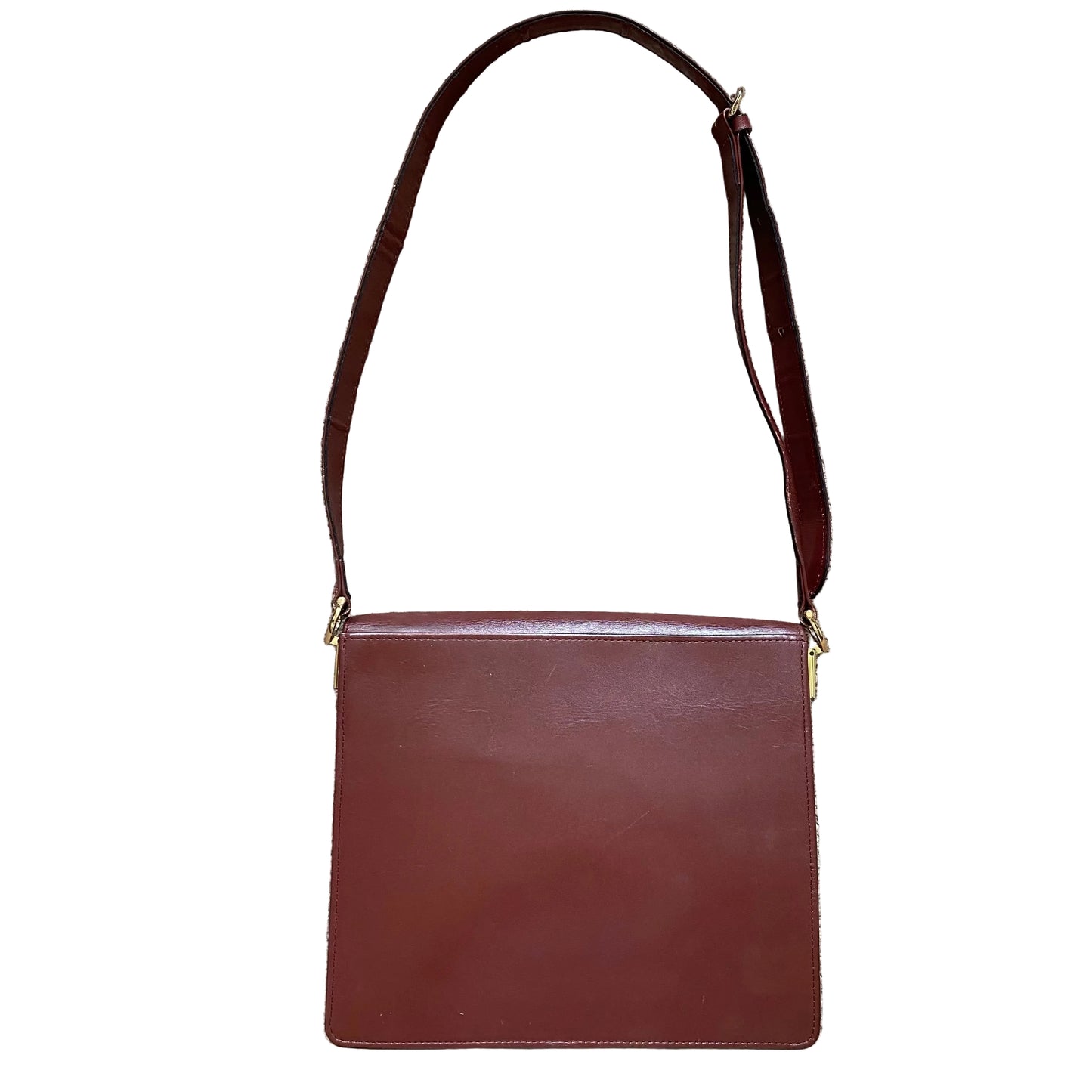 Cartier vintage leather shoulderbag Authentic with COA