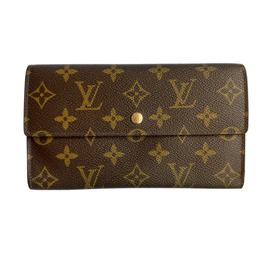 Louis Vuitton monogram sarah long wallet MI8909 authentic with coa