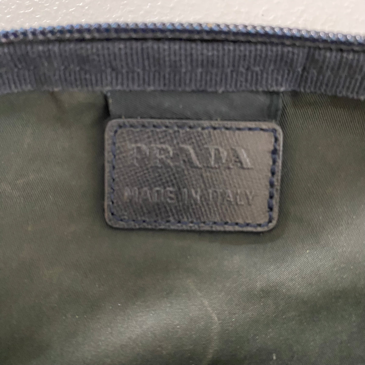 Prada black nylon pouch Authentic with COA 9.5x6x2.1