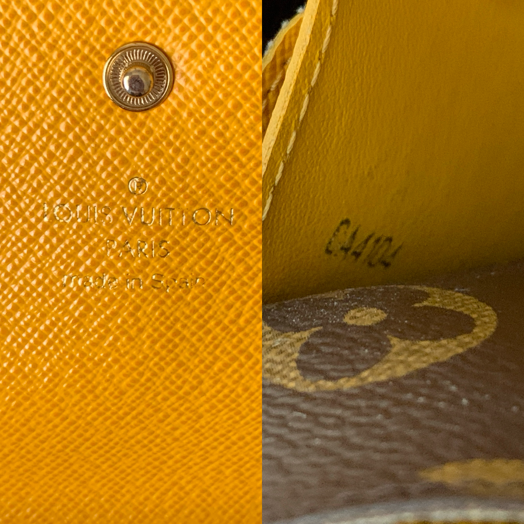 Louis Vuitton Monogram Emilie long wallet CA4104 authentic with COA 3.8 x 7.5