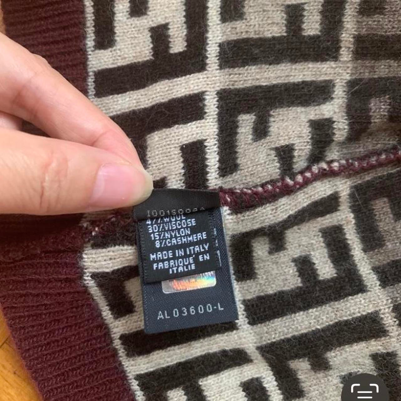 Authentic Fendi monogram women’s wool and cashmere hat like new