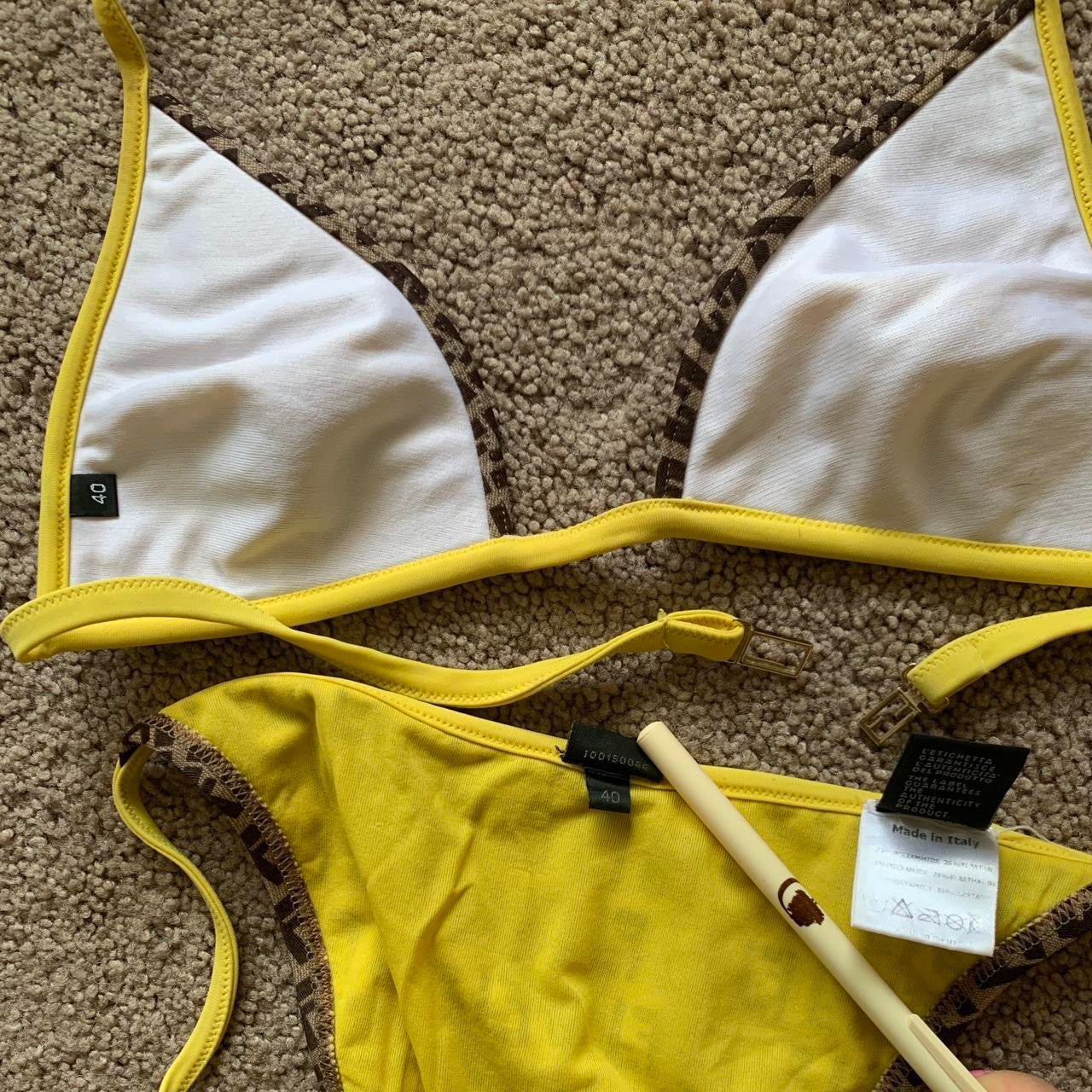 Authentic FENDI Women’s monogram bikini set