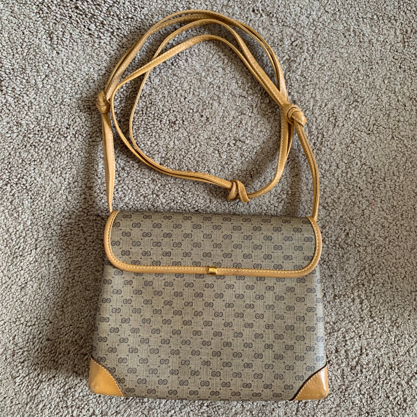 Gucci vintage micro GG crossbody bag authentic with COA