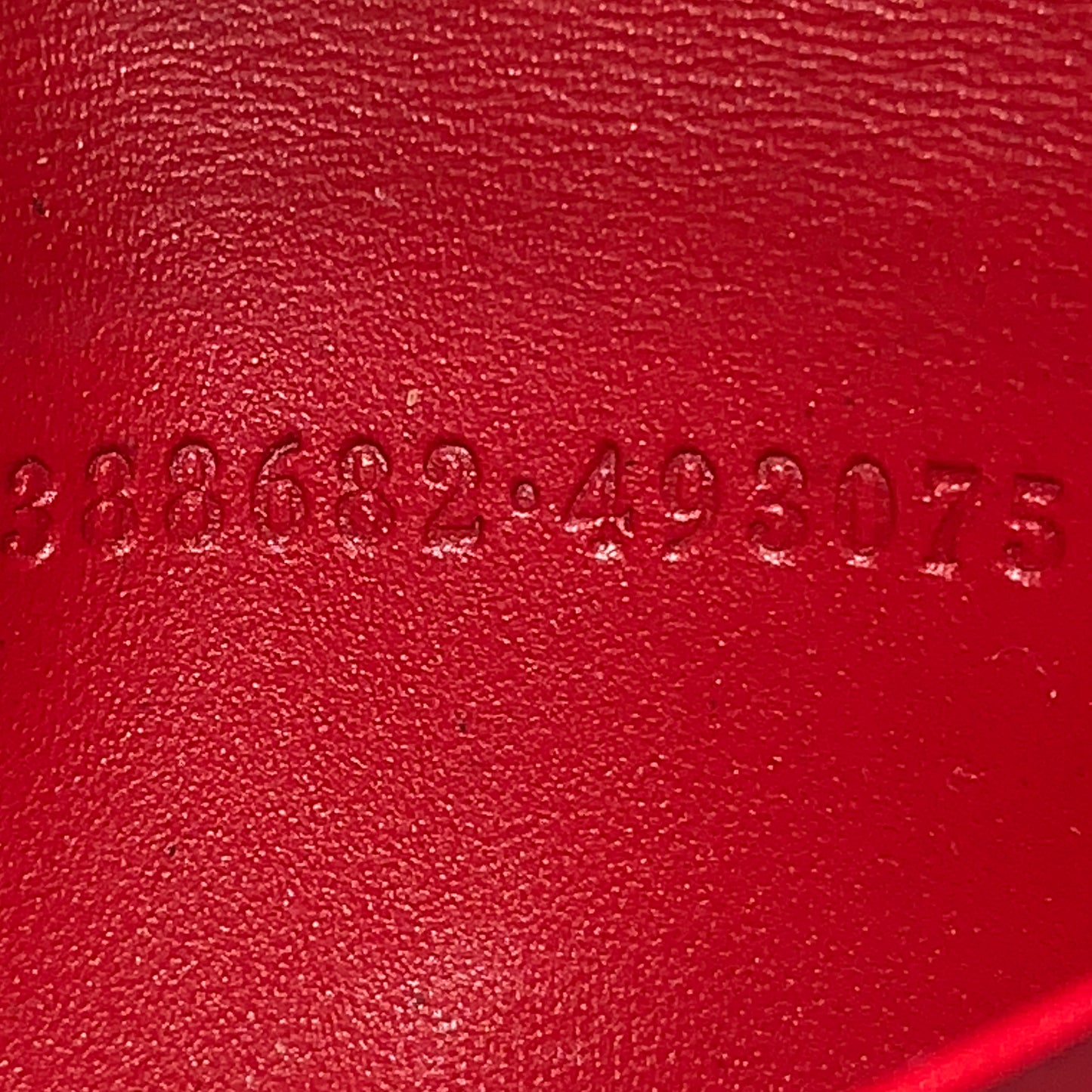 Gucci red guccissima keyholder authentic with COA box