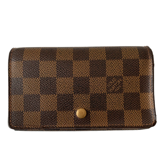 Louis Vuitton damier ebene wallet CA0094 Authentic with COA 5.6x3.5x1.2