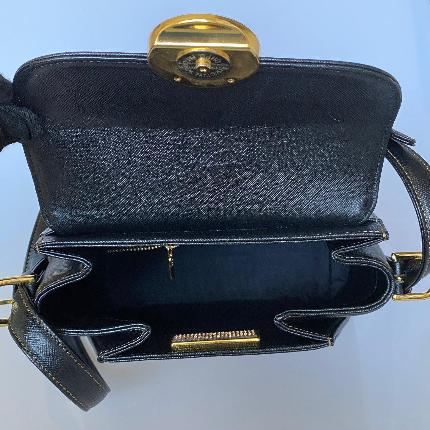 Valentino black leather crossbody bag Authentic with COA