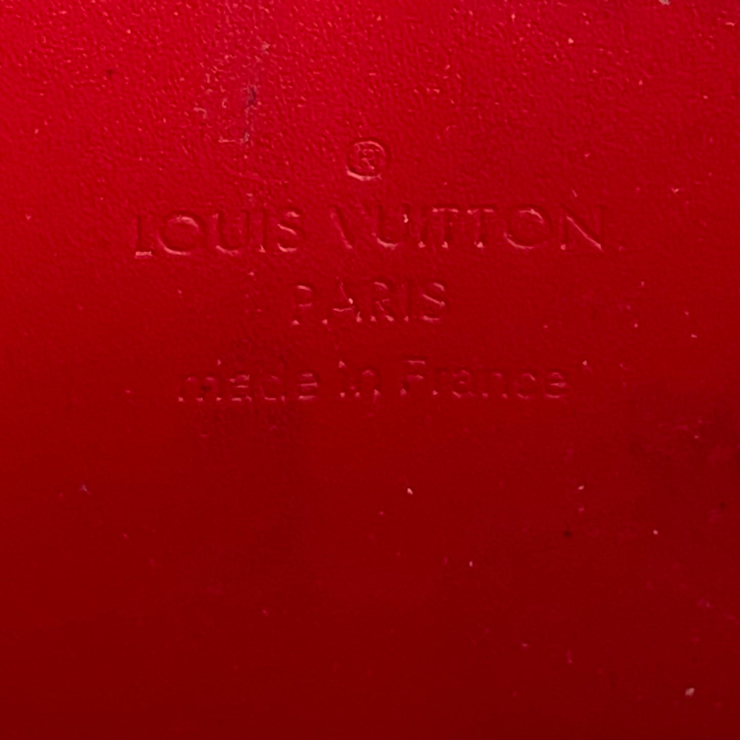 Louis Vuitton red vernis monogram MI2185 zippy wallet authentic with coa box and dusty