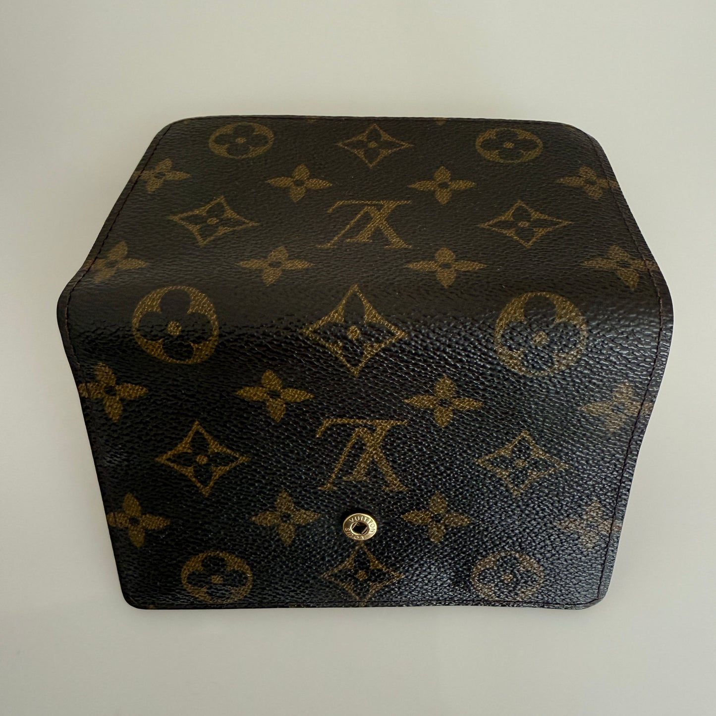 Louis Vuitton monogram compact wallet authentic with COA kisslock